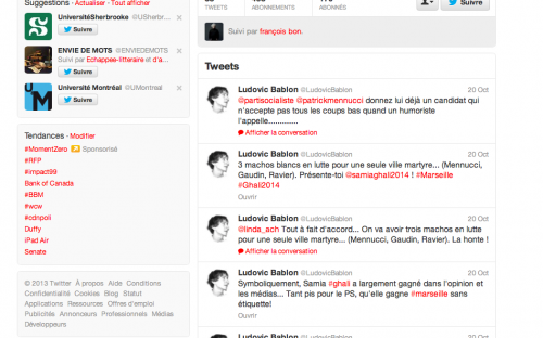 Twitter de Ludovic Bablon. 